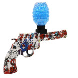 PISTOLA ELÉTRICA ARMINHA BOLINHAS DE GEL COMPLETO ORBS ORBEEZ VERMELHA E BRANCA LEAO 1390 F